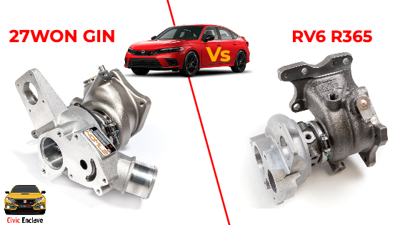 RV6 R365 Vs 27WON GIN Turbo Comparison – 11th Gen Honda Civic 2023